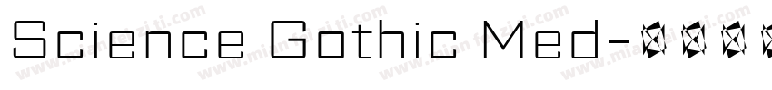 Science Gothic Med字体转换